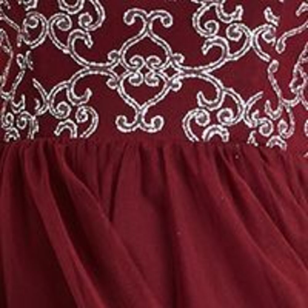 SPEECHLESS Womens Full-Length Dress Burgundy Spaghetti Strap Evening Juniors 7 - Picture 4 of 4